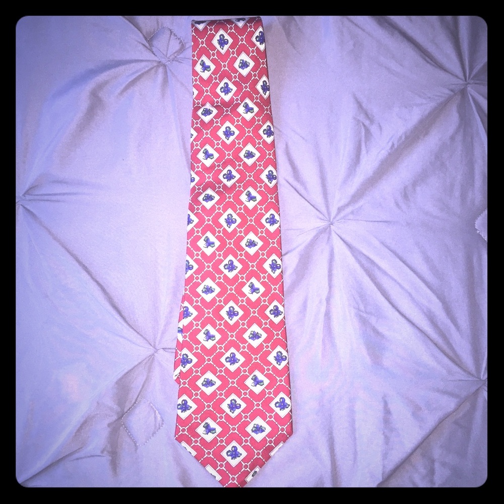 SOLD-  Men’s Burberry silk tie. Hand made in the USA.